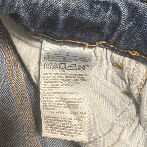 Old Navy Ripped Blue Skinny Jeans - Picture 3 of 4